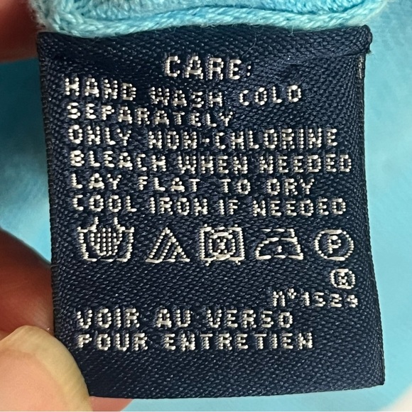 Women’s Ralph Lauren Sport Light Blue Sweater Size XS Cotton Polyester Blend - Picture 4 of 9